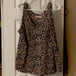 Faded Glory leopard tank